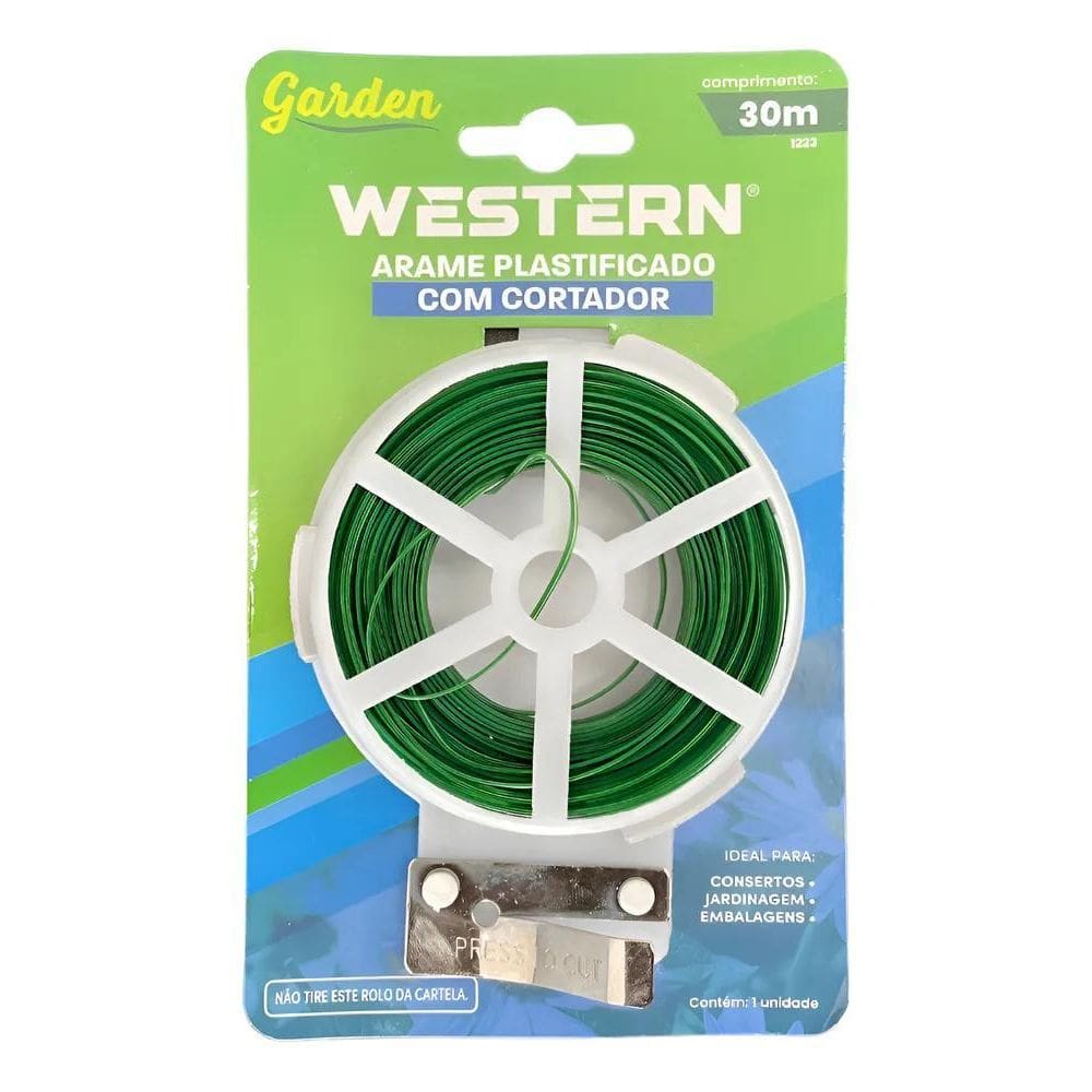 10X Rolo 30M Amarrilho Arame Encapado Lacre Plantas Orquíde