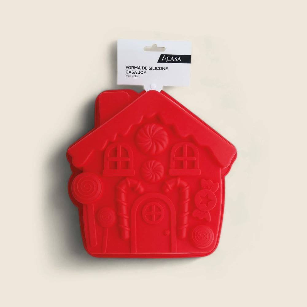 Forma de Silicone Casa Vermelho 24x24cm - A\\CASA