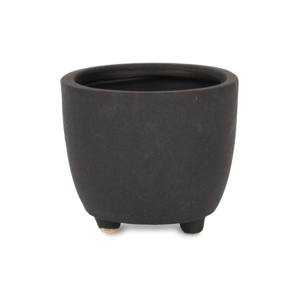 Planter Cheung`s Parlo Medium Round Ceramic Grey Dark