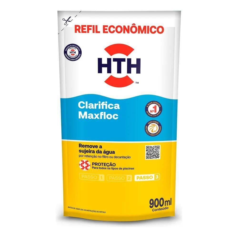 10X Hth Maxfloc Refil De 900Ml Clarificante De Piscinas