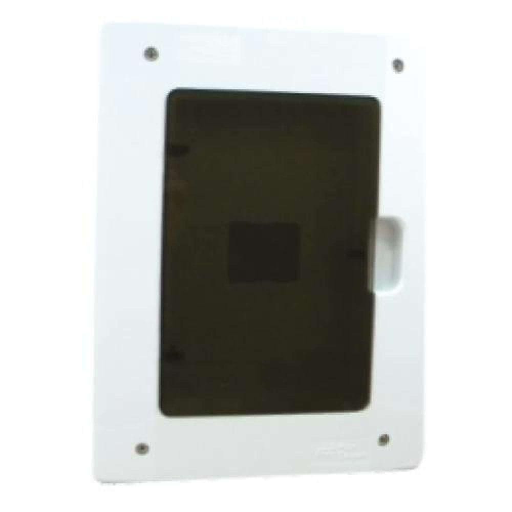 Caixa De Distribuição Cd De Embutir 9 Din - 6 Nema Com Tampa Fumê - Mectronic