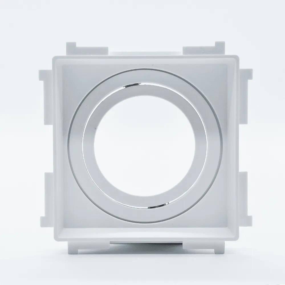 10X Spot De Teto No Frame Par20 Quadrado Recuado Branco Sav