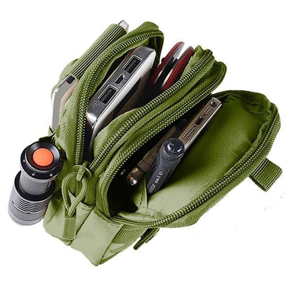 Kit De Emergência Bolsa Verde Militar Sobrevivência Camping