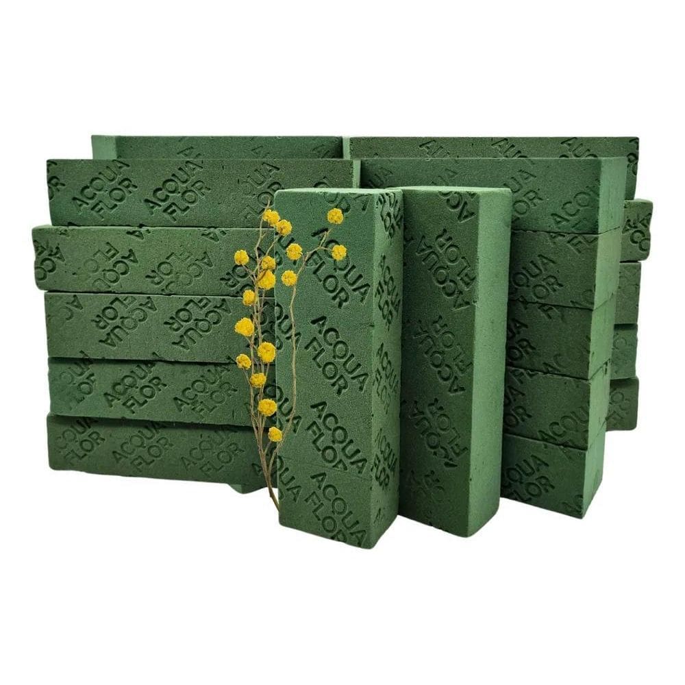 10X Esponja Para Arranjos Florais E Plantas Naturais 24 Uni