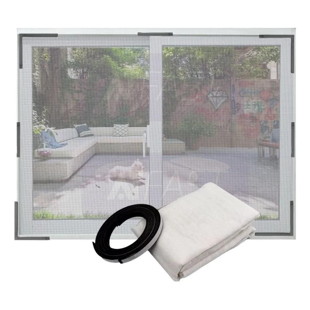 10X Mosquiteiro Grande Para Janela Fita Magnética Ajustável