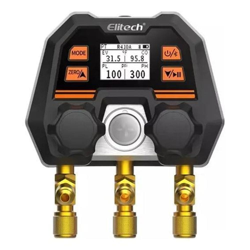 10X Manifold Digital Para Refrigeração Ar Condicionado Com