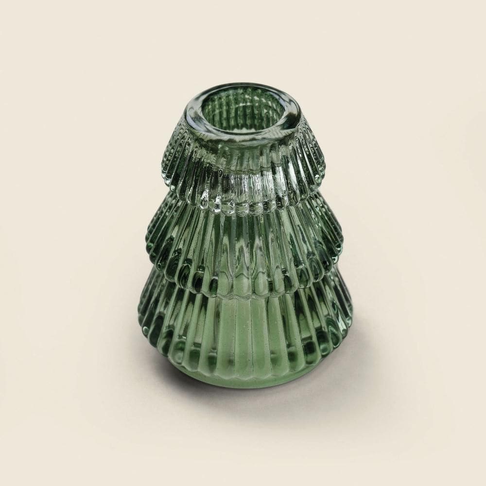 Castiçal Magic Vidro Verde 6x6cm - A\\CASA