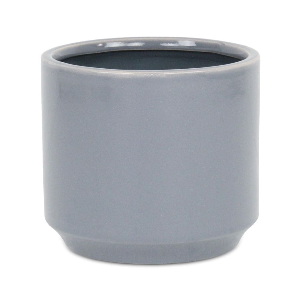 Vaso de cerâmica cinza Elegora X-Large da Planter Cheung