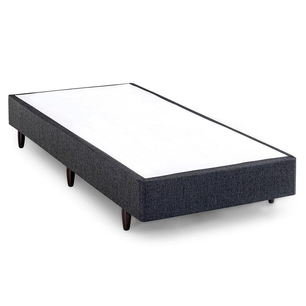 Base Cama Box Solteiro Herval Forli 20x96x203 cm, Chumbo