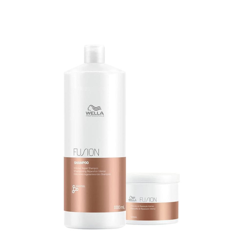 Kit Wella Professionals Fusion Shampoo Máscara (2 produtos)