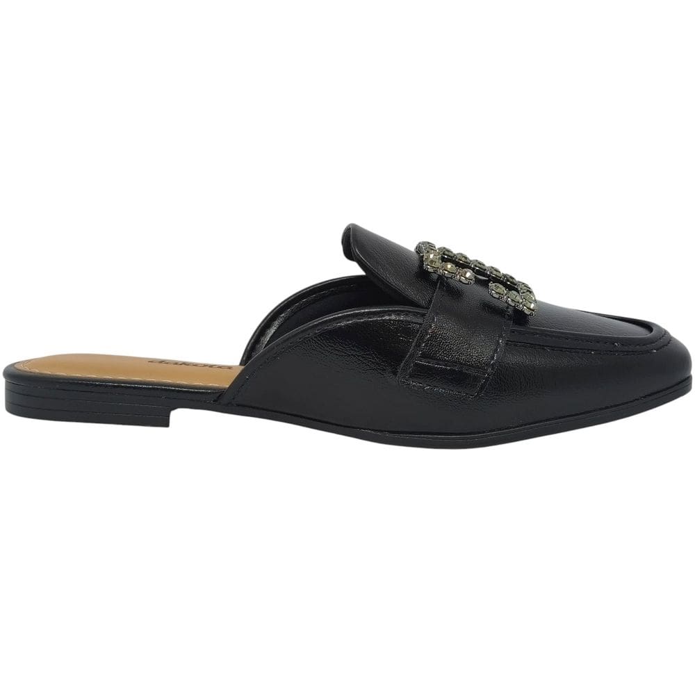 Mule Feminino Casual Dia a Dia Passeio Trabalho com Fivela e Pedraria Conforto Dakota D0944
