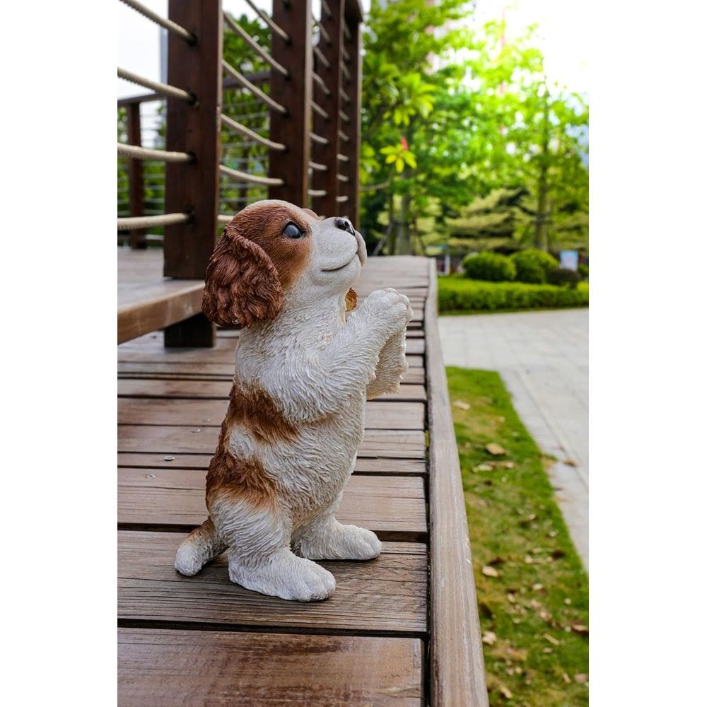 Estátua do cachorrinho Sculpture Hi-Line Gift Ltd Cavalier King Charles