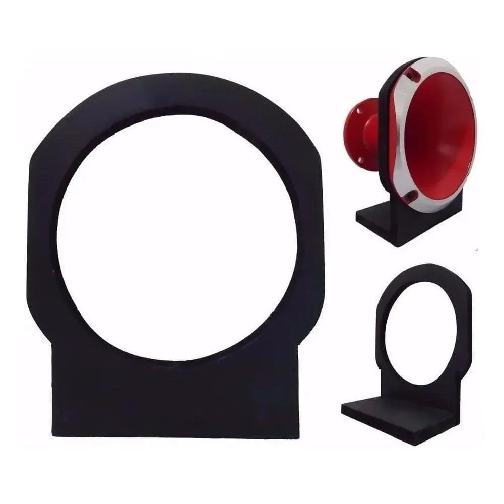 10X Suporte Tipo Regua Corneta 2 Poleg Jarrao Preto Cornete