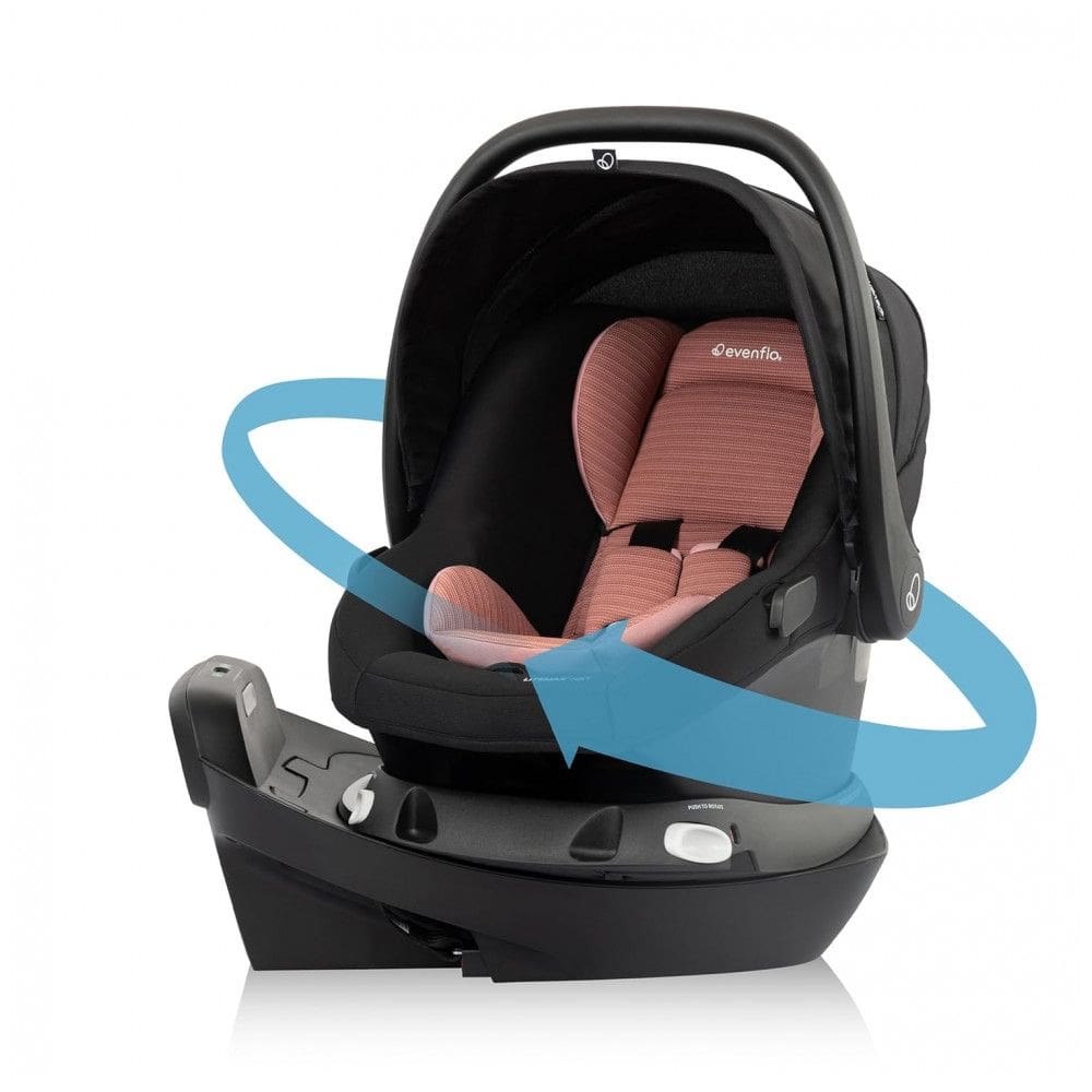 Cadeirinha de Carro para Bebê Evenflo Revolve180 LiteMax NXT Rotativa SensorSafe Rose Pink
