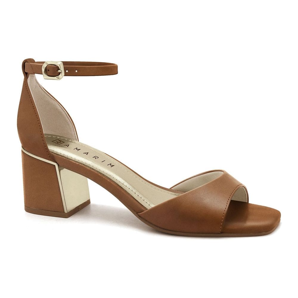 Sandália Feminina De Salto Bloco Ramarim 25-39202