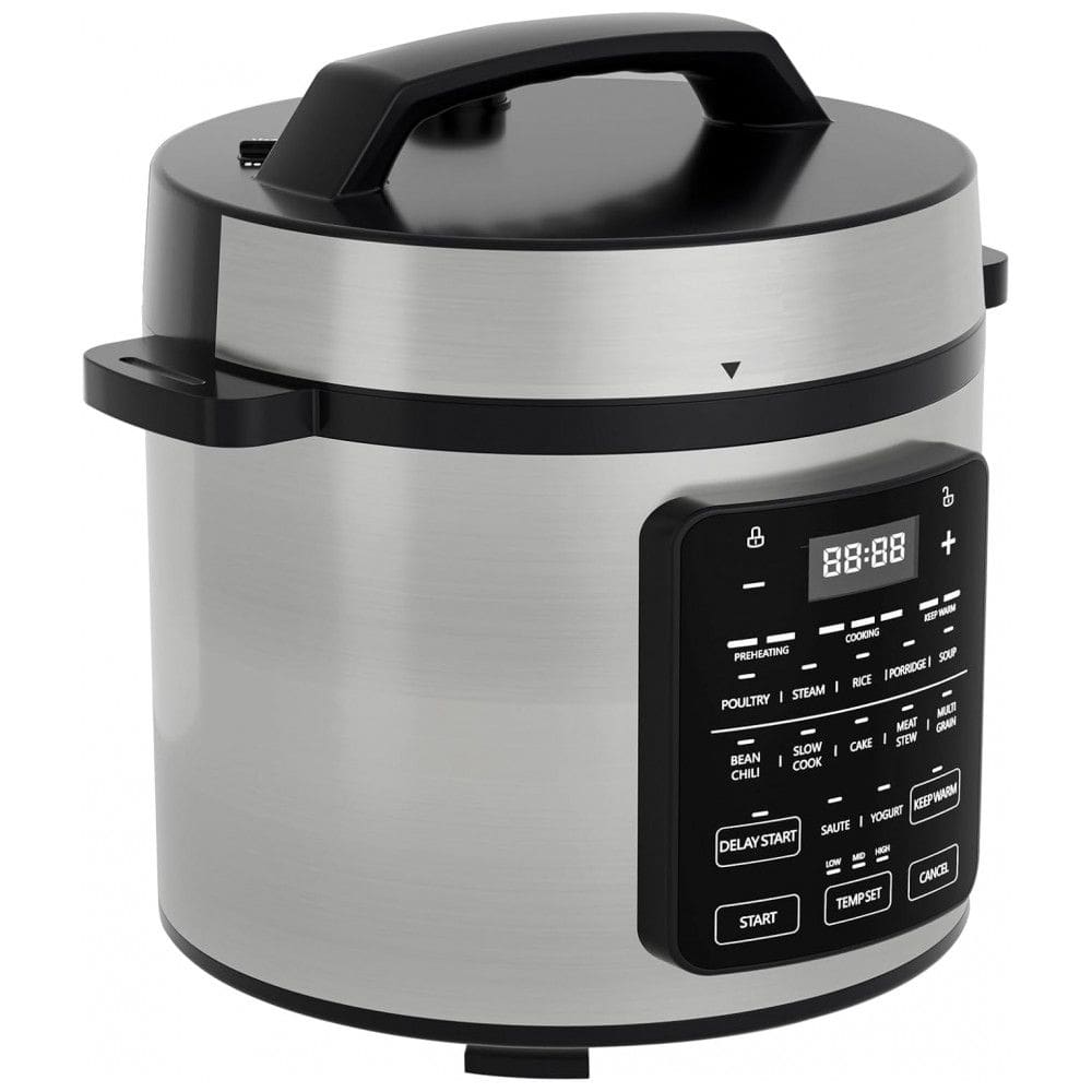 Panela de Pressão Elétrica OLIXIS 6 litros em Aço Inoxidável Multiprocessador Elétrico 12 em 1 para Arroz, Cozimento a Vapor