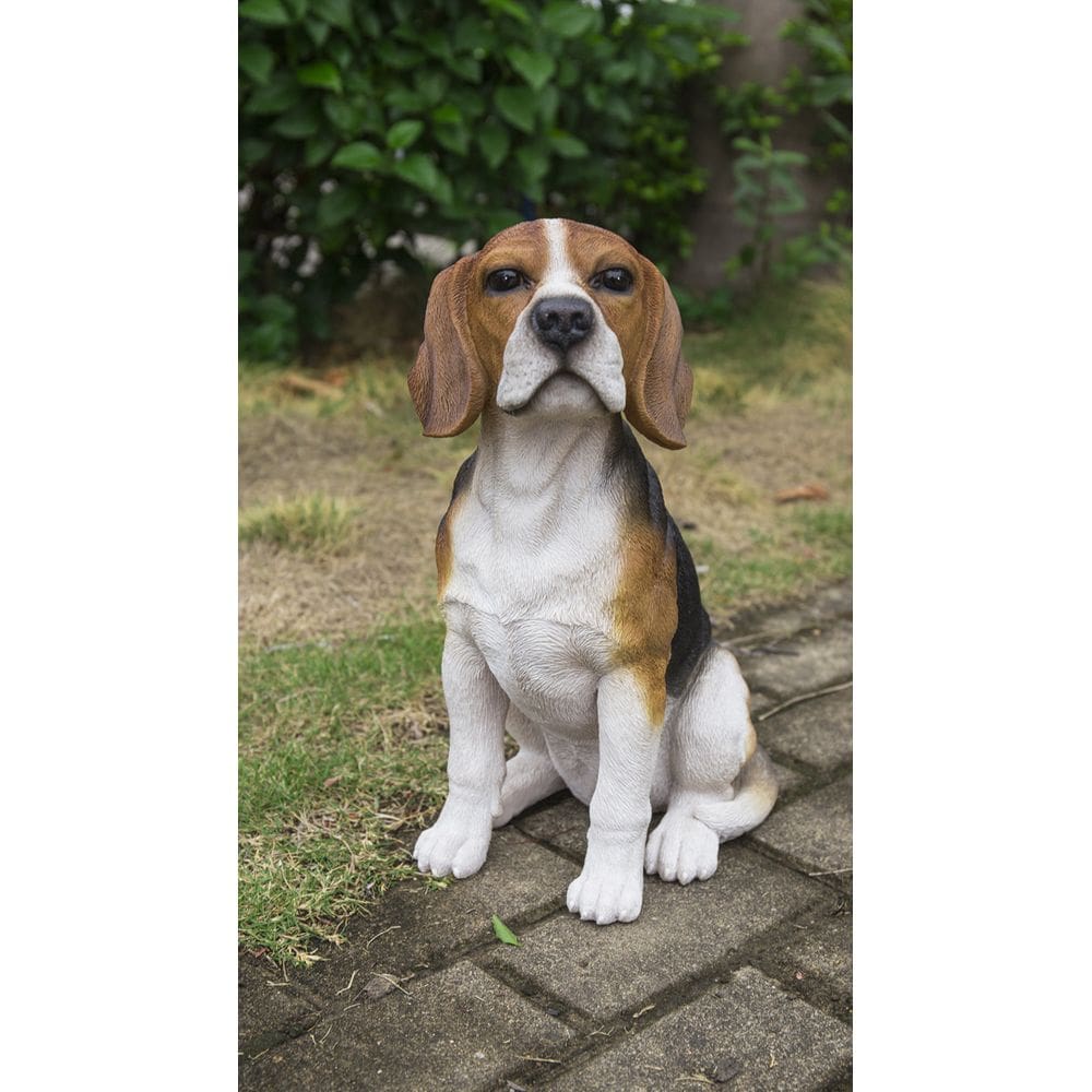 Estátua de escultura de cachorro Beagle em resina RUNADI