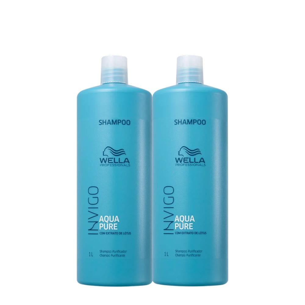 Kit Wella Professionals Invigo Aqua Pure Shampoo Extra (2 unidades)