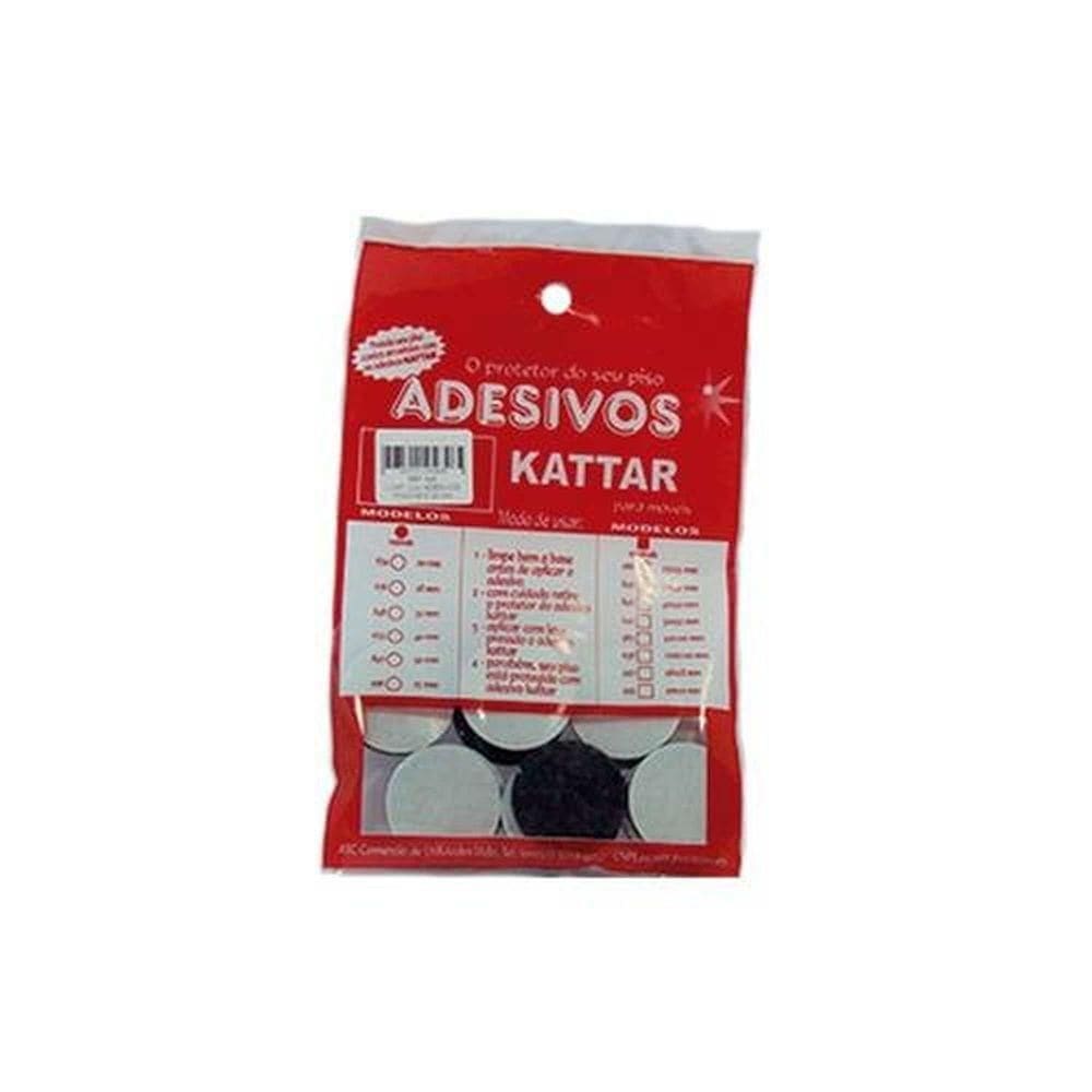 Adesivo Redondo 50mm Para Móveis (4 Unidades) - Feltro Autoadesivo