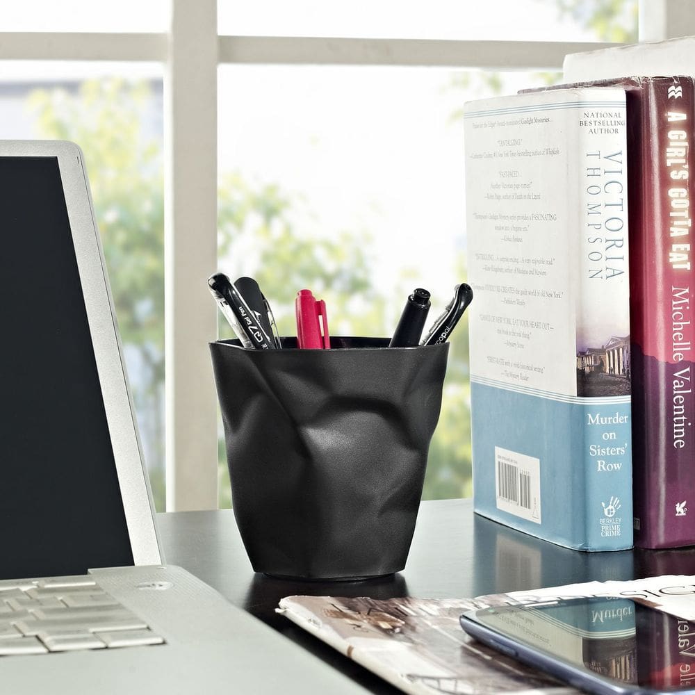 Porta-lápis Caddy Modway Lava em plástico durável preto