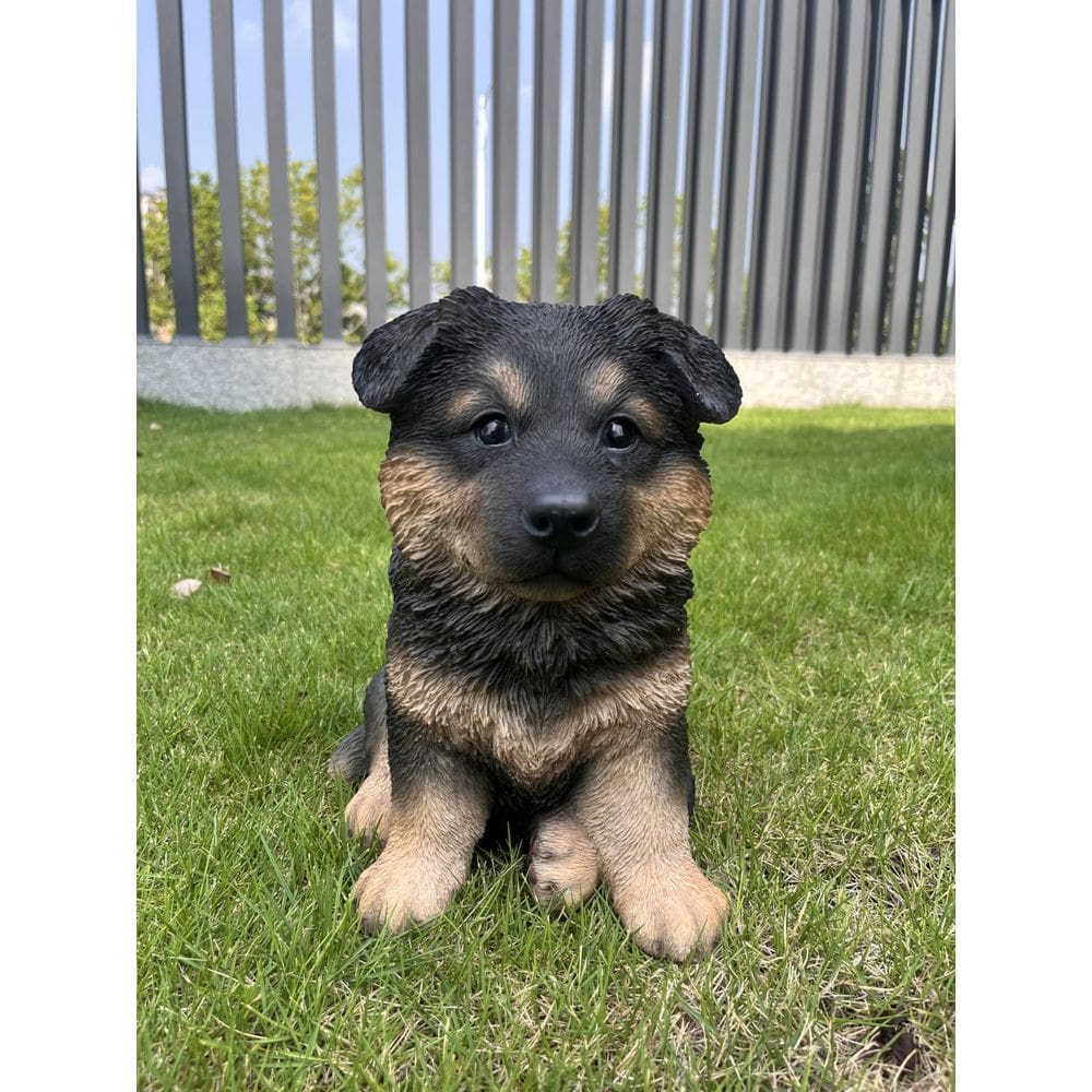 Filhote de pastor alemão de 10” da Sculpture Hi-Line Gift Ltd.