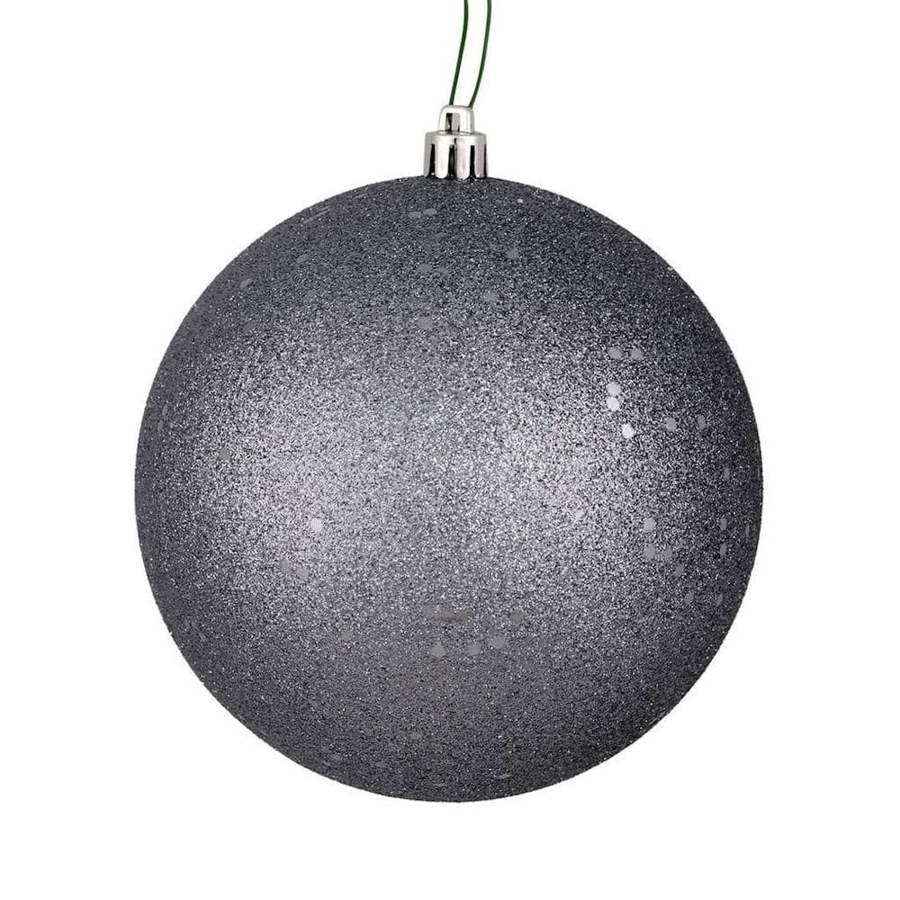 Enfeite suspenso Vickerman, bola de lantejoulas de calcário de 25 cm