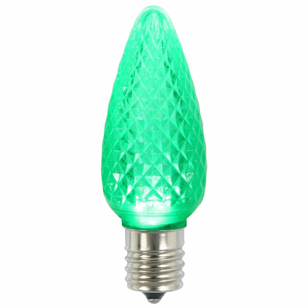 Lâmpada Vickerman C9 LED Green Twinkle E17 120V Pacote 25
