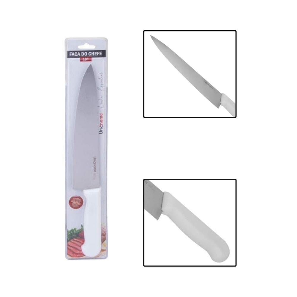 Faca Do Chef Profissional Aço Inox 10” Linha Essential