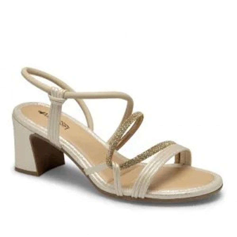 Sandália Feminina De Salto Bloco Mississipi Mc415-0002