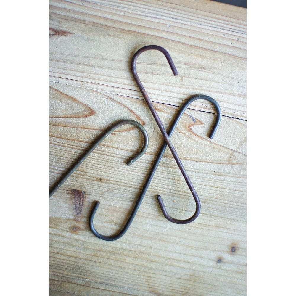 Ganchos de armazenamento KALALOU Short Metal S-Hooks Set 12 marrons