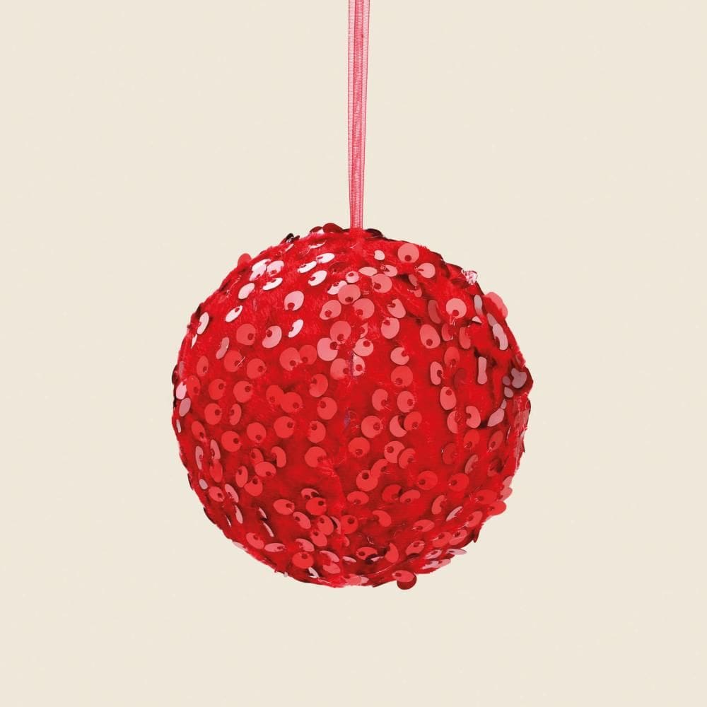 Bola Paetê Magic Vermelho 8cm - A\\CASA
