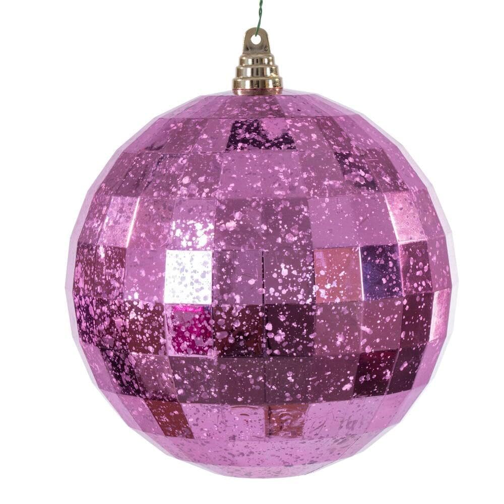 Enfeite suspenso Vickerman 20cm Pink Mirror Mercury