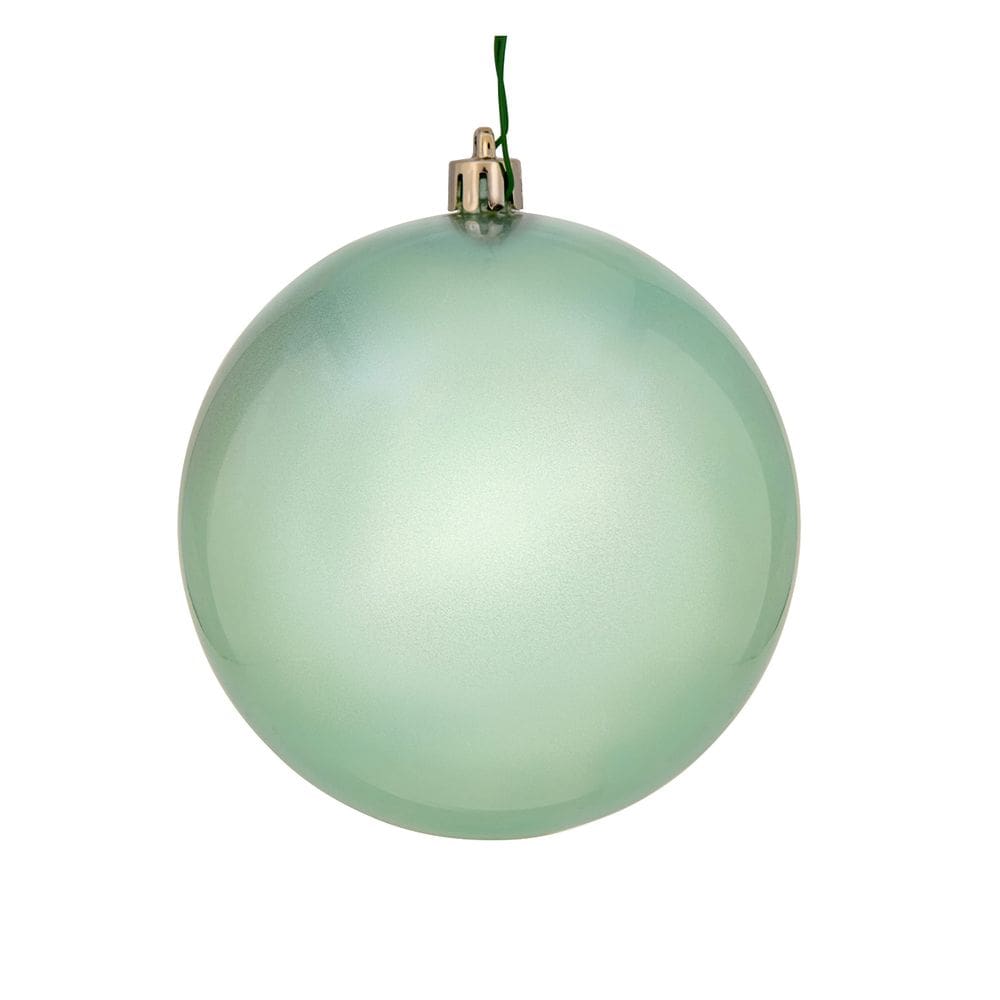 Ornamento Colgante Vickerman Bola de Caramelo Menta Escarchada de 8”