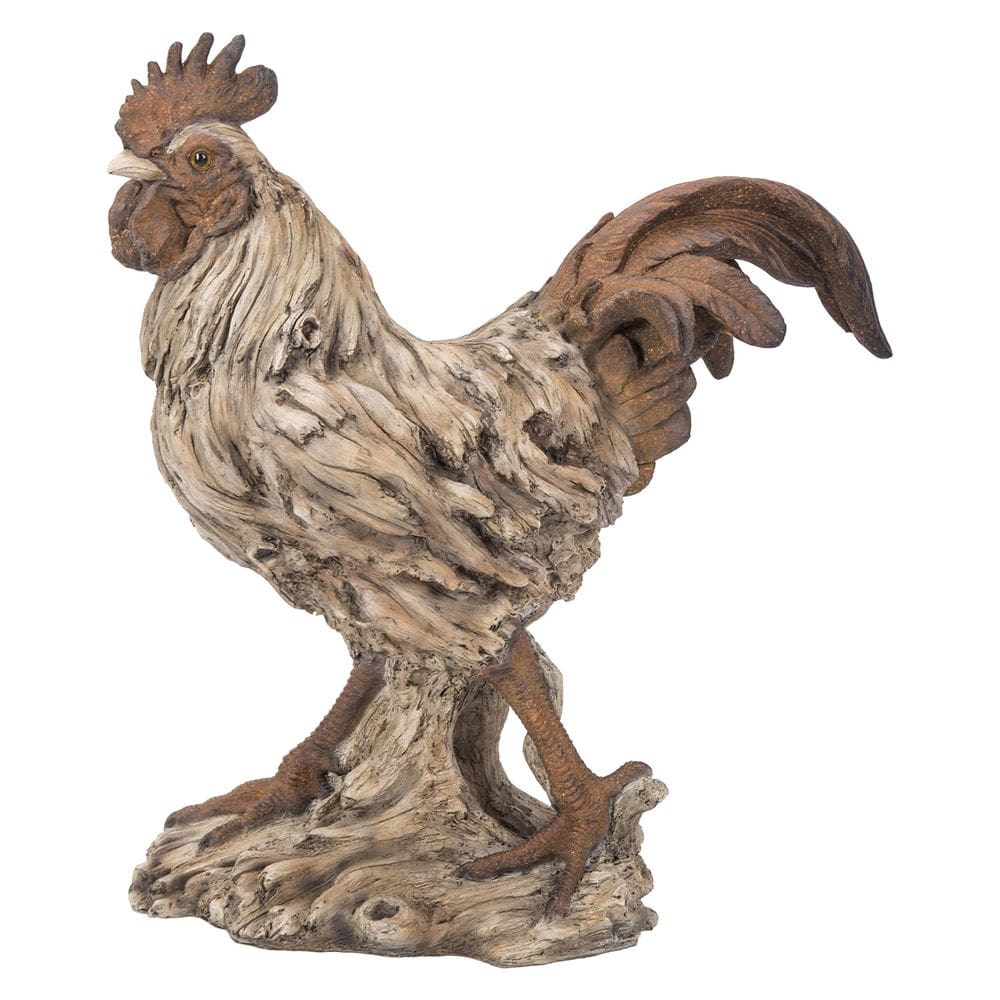 Escultura Hi-Line Gift 87650-E Driftwood Rooster Statue