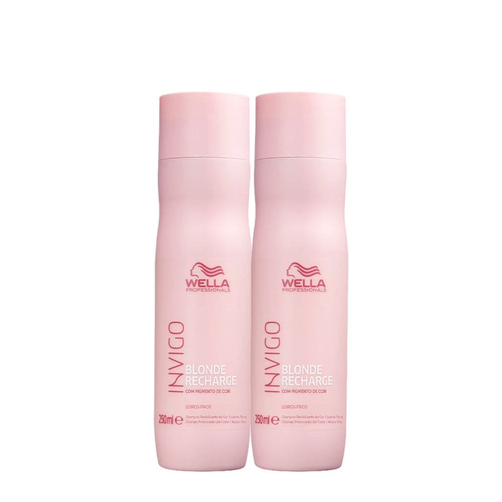 Kit Wella Professionals Invigo Blonde Recharge Shampoo 250 Extra (2 unidades)