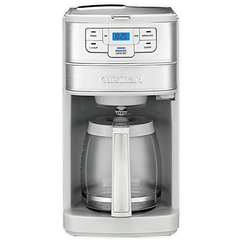 Cafeteira Automática Programável 12 Xícaras em Aço Inox, 110V Cuisinart DGB 400SS, Branca