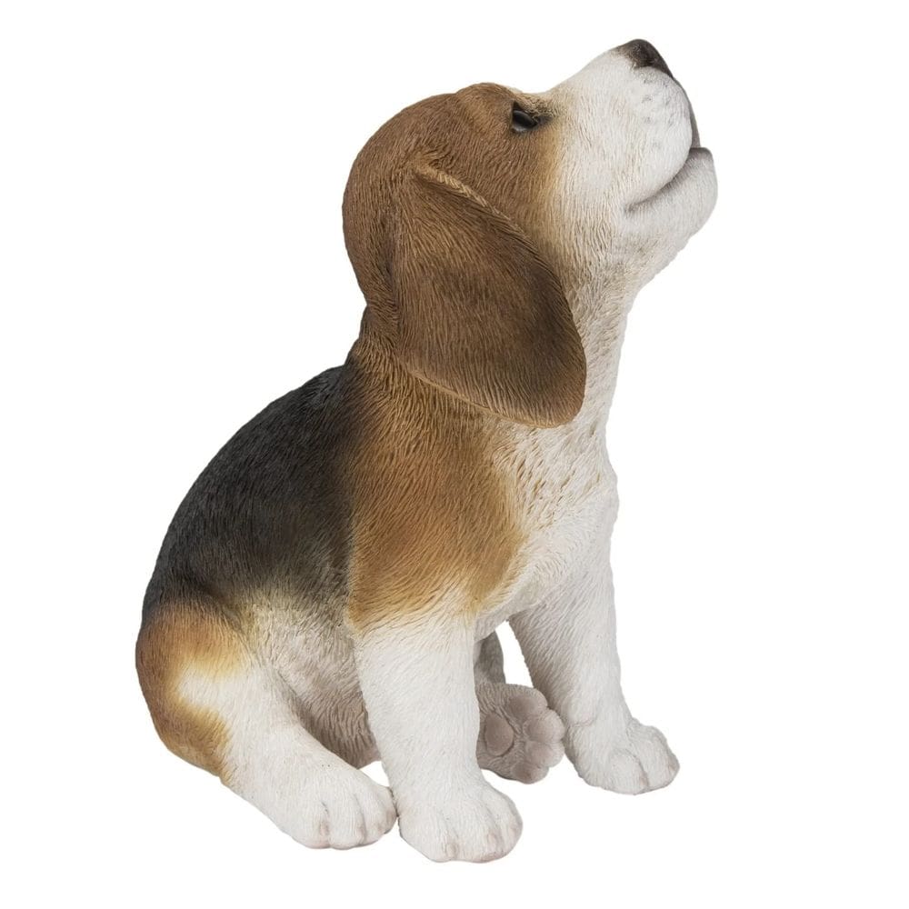 Figura de cachorro de Beagle aullando Hi-Line Gift Ltd de poliresina