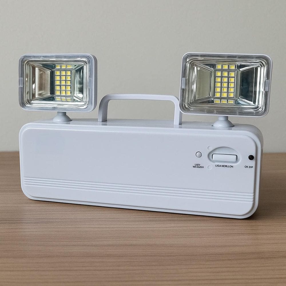 Luminária De Emergência Luz Para Escolas Luz Led
