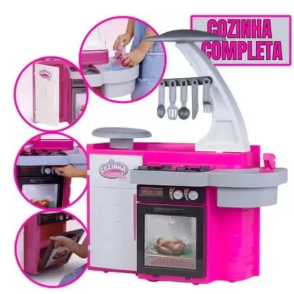 Cozinha Classic Infantil Para Menina Pronto Estoque