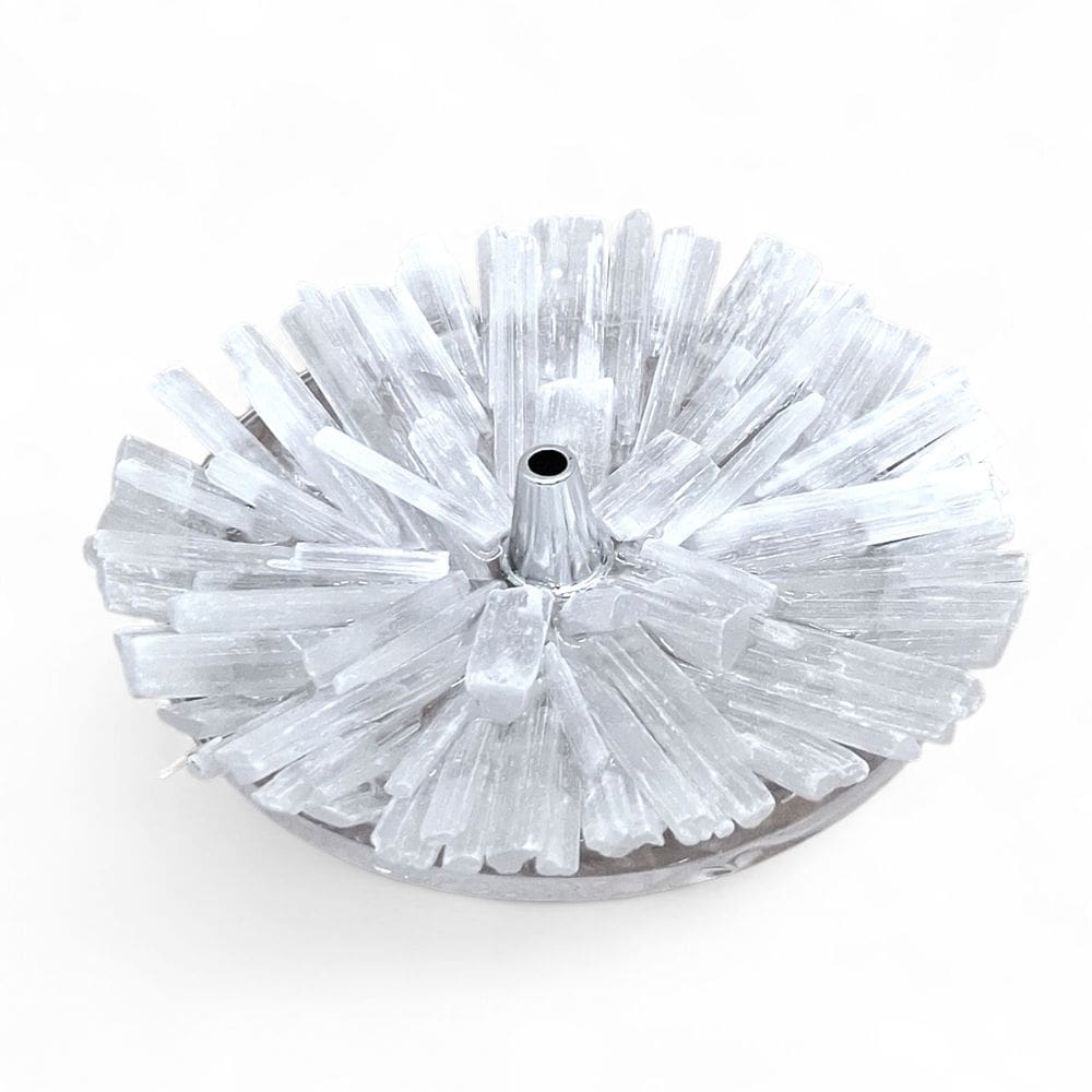 Incensário Pedra Selenita Bruta Limpeza e Purificação