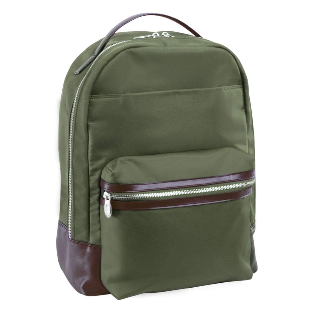 Mochila McKlein PARKER 15” para laptop em nylon verde