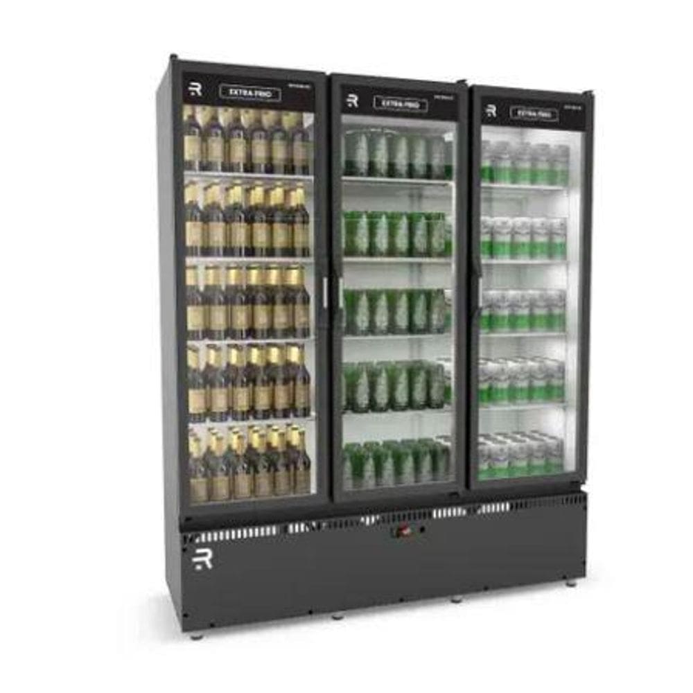 Auto Serviço Refrigerador Vanguard Extra Frio Carnes e Bebidas 3 Portas -5 ºC ASVEF3P PR_BR Preto 220v – Refrimate