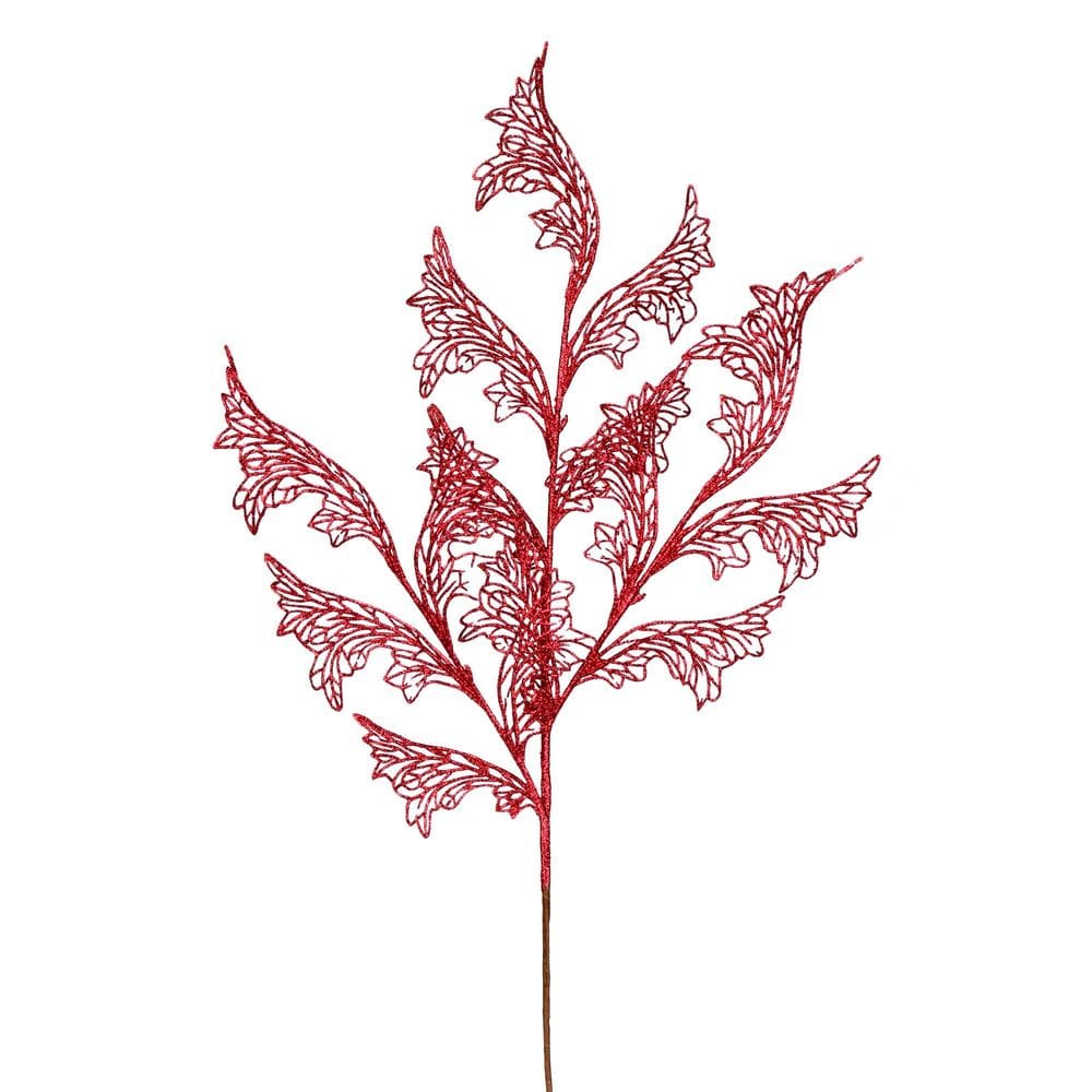 Spray de Natal artificial Vickerman 69 cm Burgundy Glitter