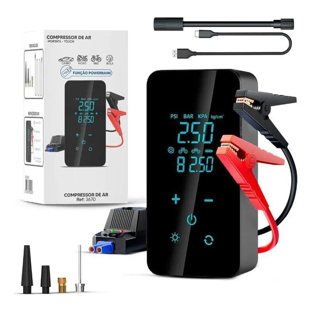 10X Calibrador Compressor De Ar Digital Com Auxiliar De Par