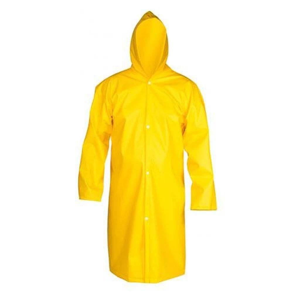 Capa De Chuva Laminada G Amarela Com Manga - Solda Capa 24824