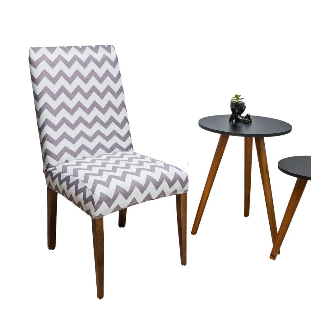 Capa Cadeira Tecido Importado Mais Resistente Chevrom