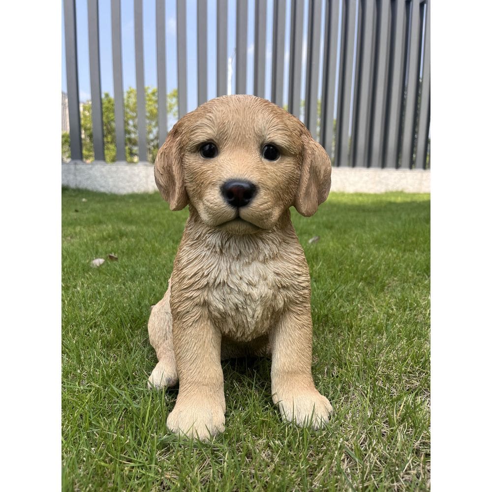 Estatueta de cachorro Golden Retriever de 25 cm da Hi-Line Gift Ltd.