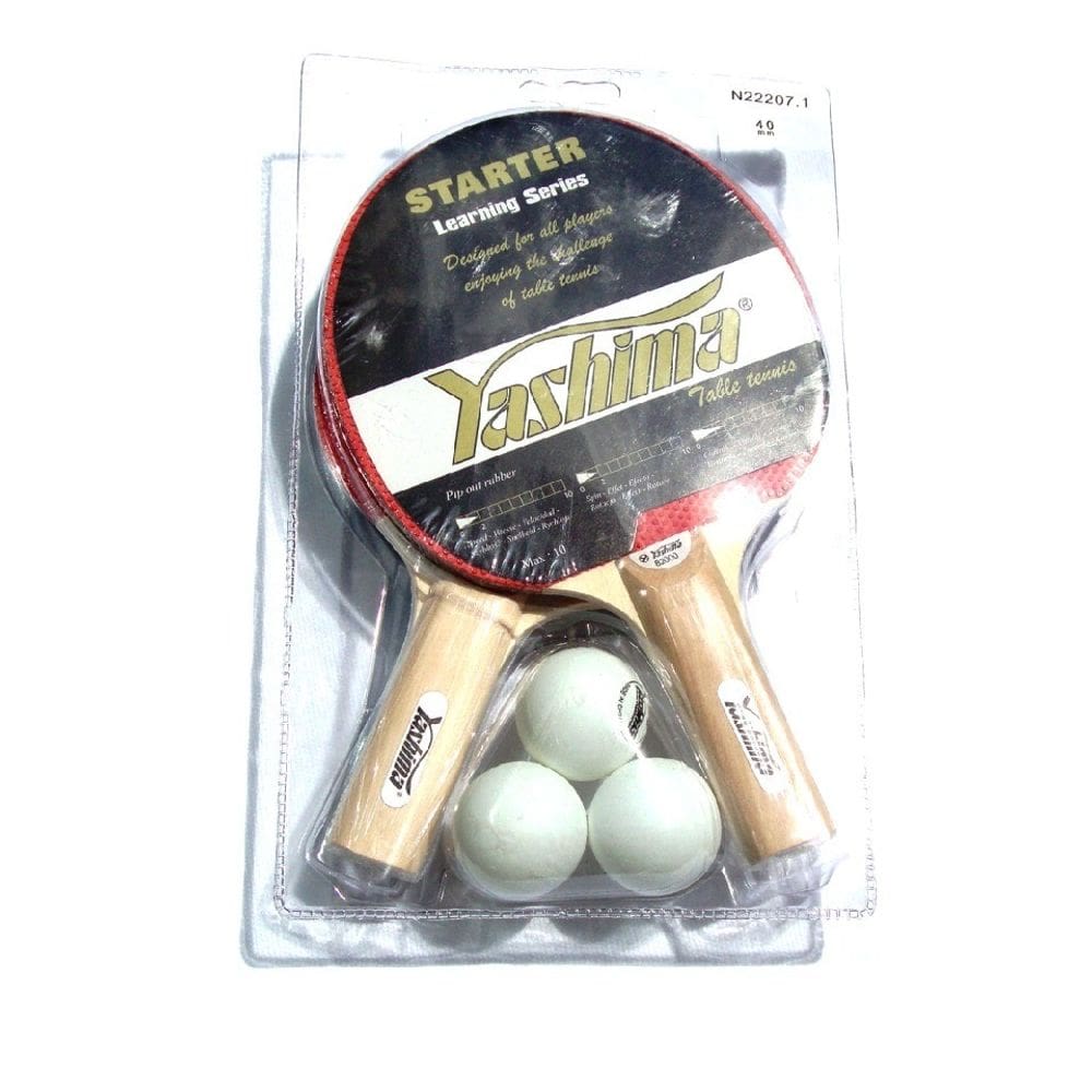 Kit Raquetes Yashima 2 Raquetes Learning Series e 3 Bolinhas