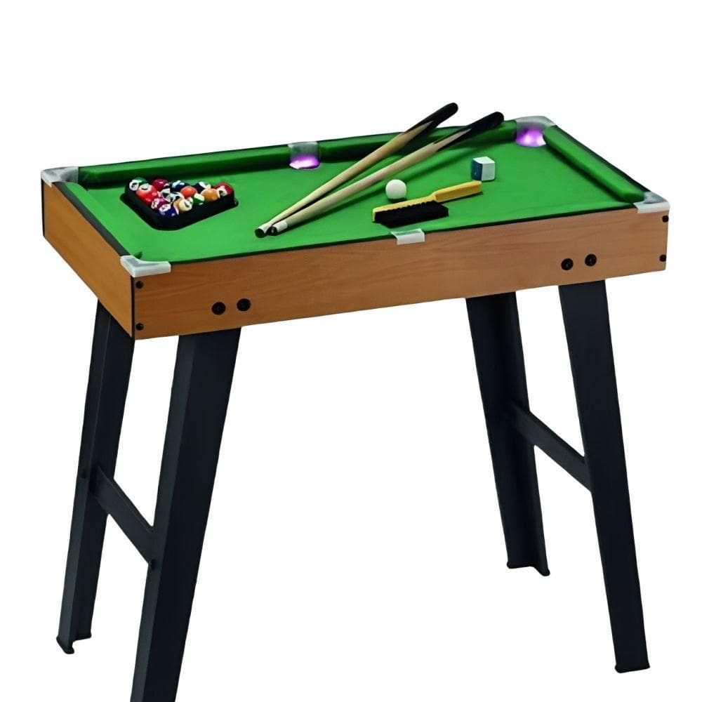 Mesa de Sinuca Master em Madeira Com Led 11112 - Zippy Toys