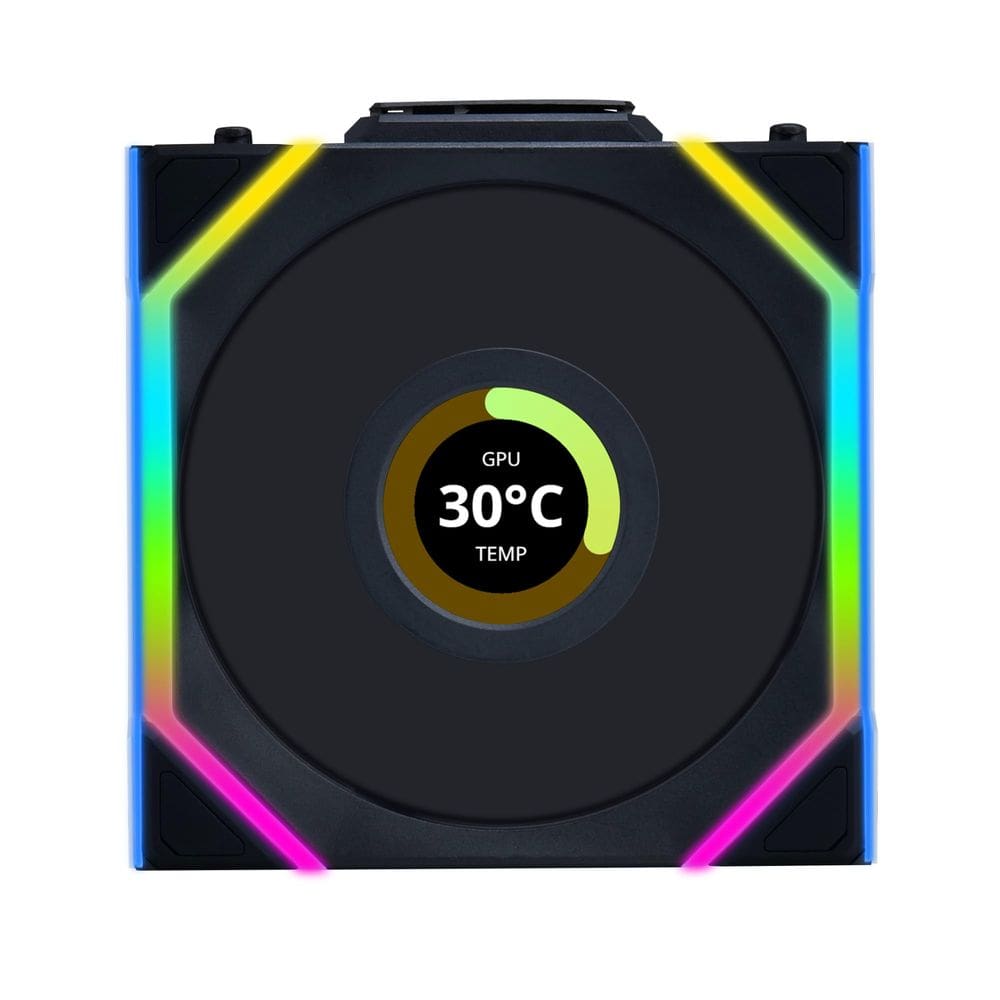 Lian Li UNI Fan SL Inalámbrico Ventilador ARGB de 120 mm con Pantalla LCD de 1.6”